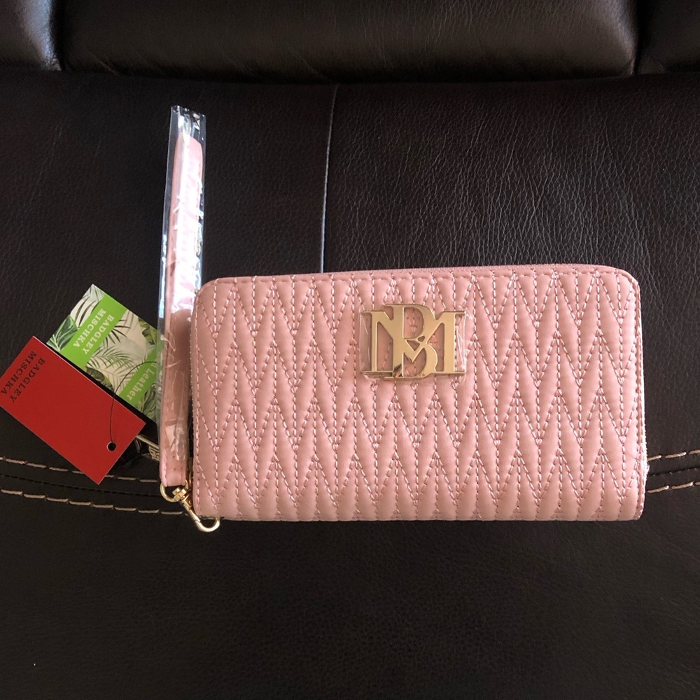Badgley Mischka Long Wallet with phone pocket and wristlet